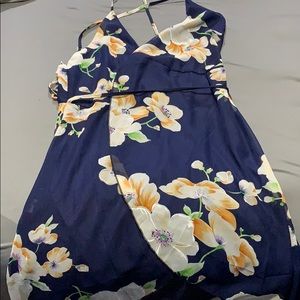 Navy flower dress